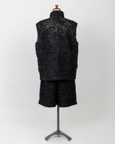 LAYAS - レイヤーズ OUTER LACE VEST - BLACK