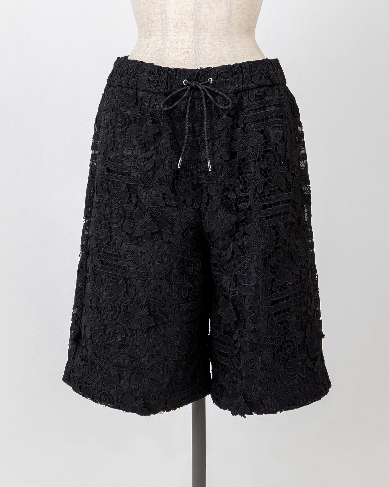 LAYAS - レイヤーズ BOTTOMS LACE SHORT PANT - BLACK
