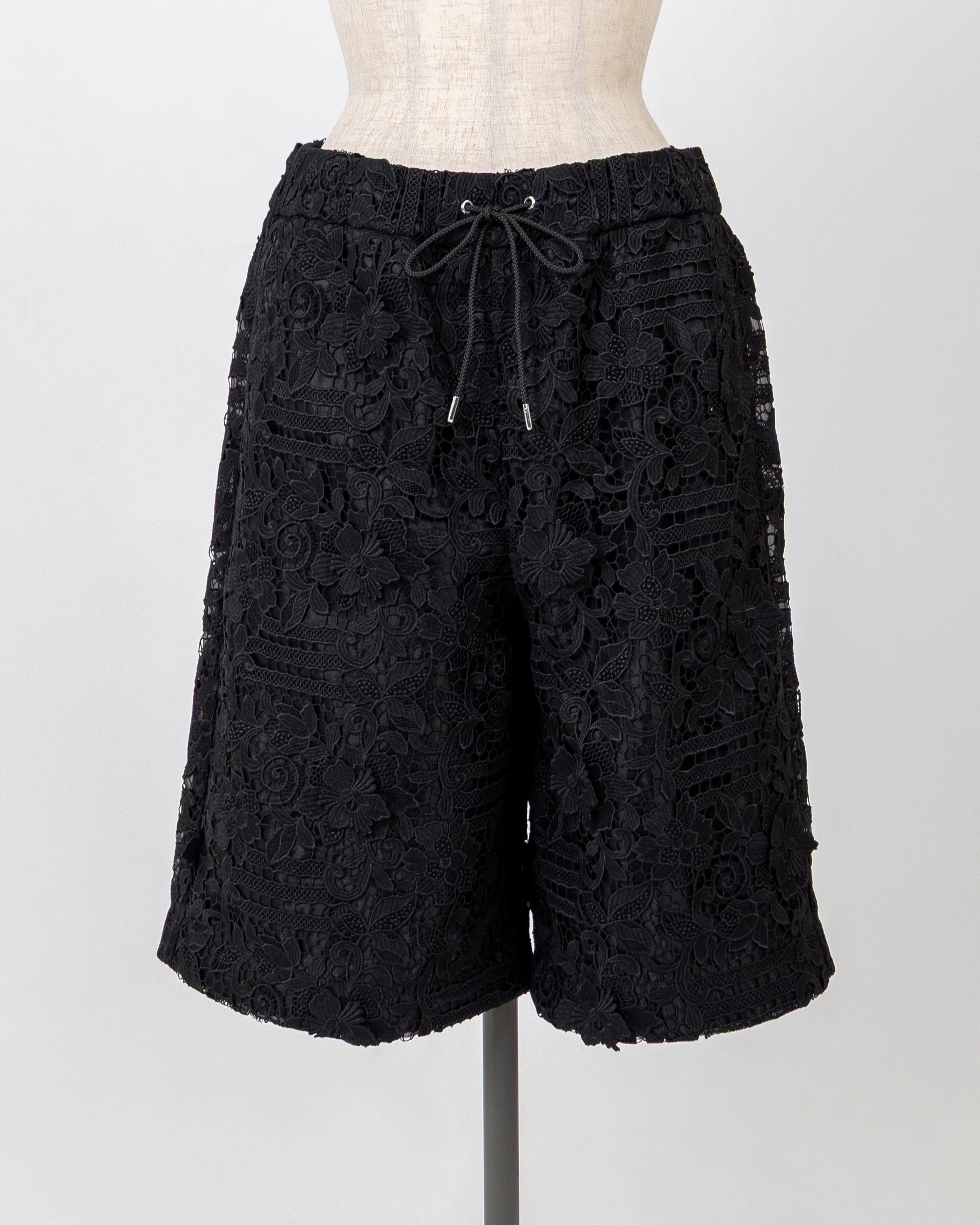 LAYAS - レイヤーズ BOTTOMS LACE SHORT PANT - BLACK
