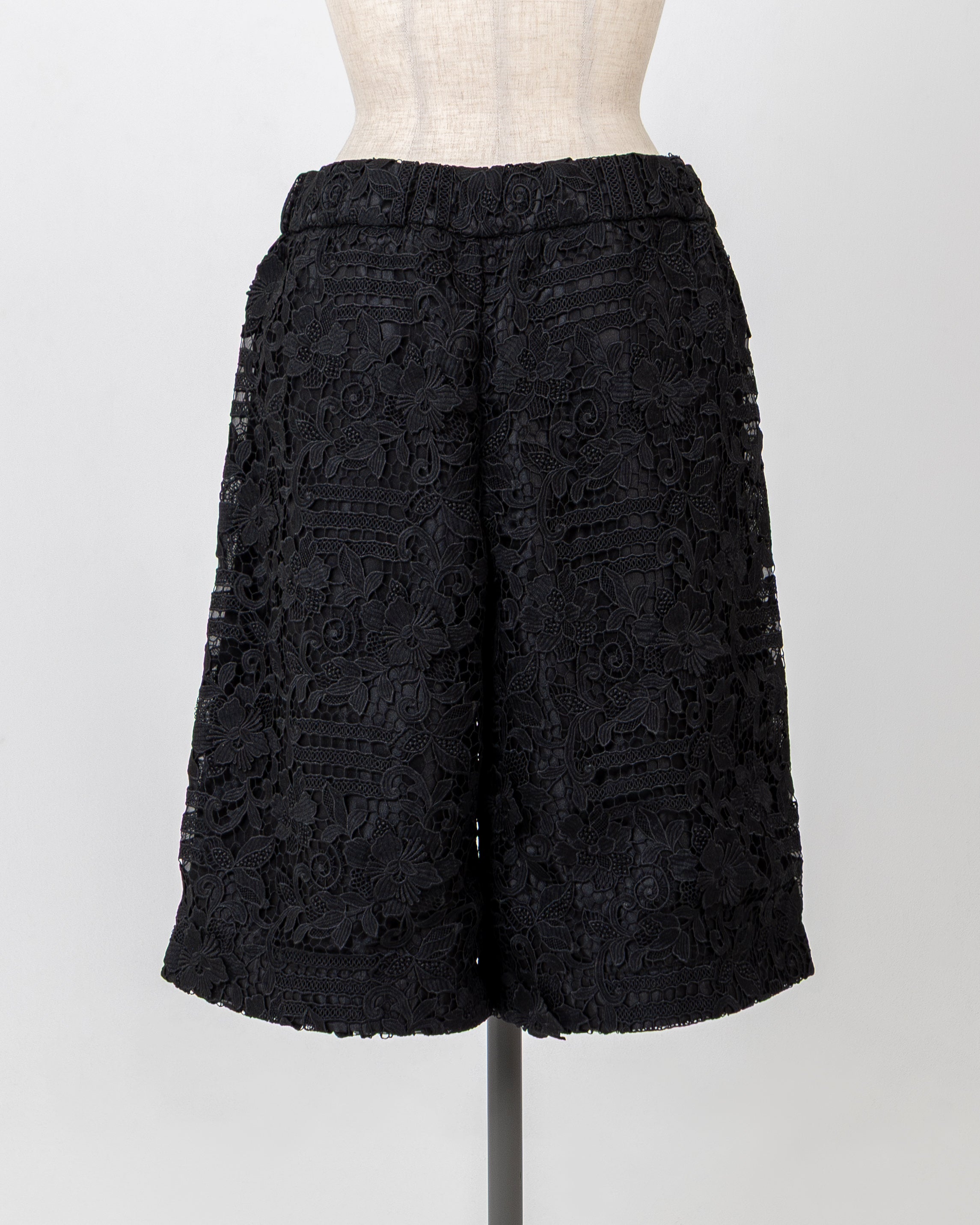 LAYAS - レイヤーズ BOTTOMS LACE SHORT PANT - BLACK