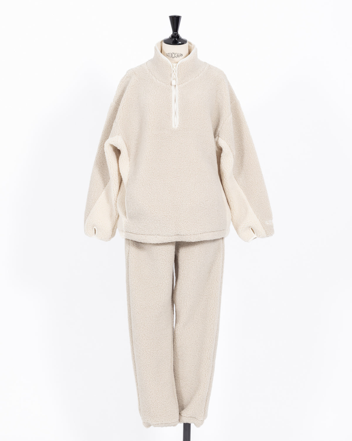 株式会社EUREKA TOPS FLEECE HALF ZIP TOP - BEIGE