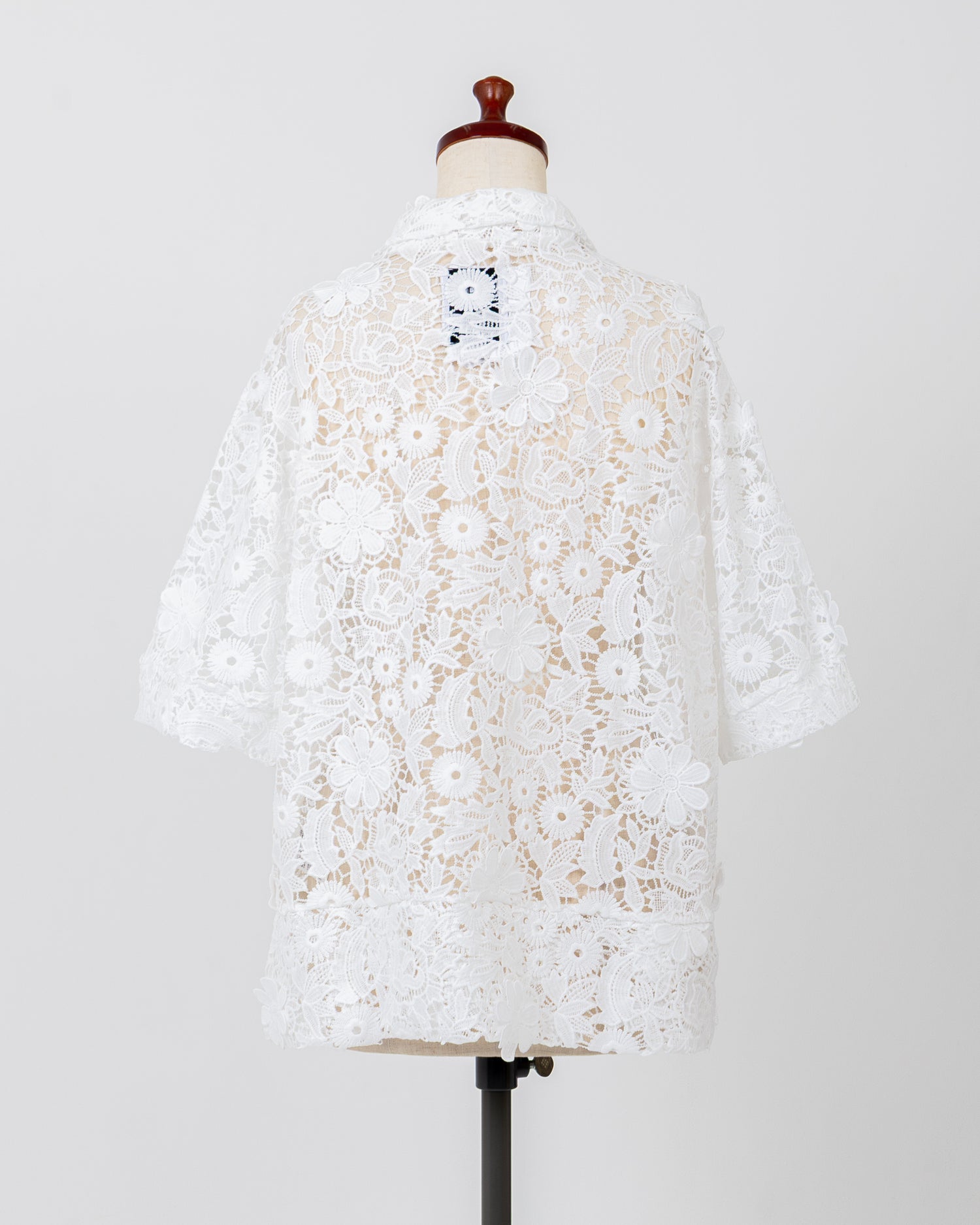 LAYAS - レイヤーズ SHIRT LACE SKIPPER S/S P/O - WHITE