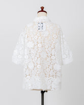 LAYAS - レイヤーズ SHIRT LACE SKIPPER S/S P/O - WHITE