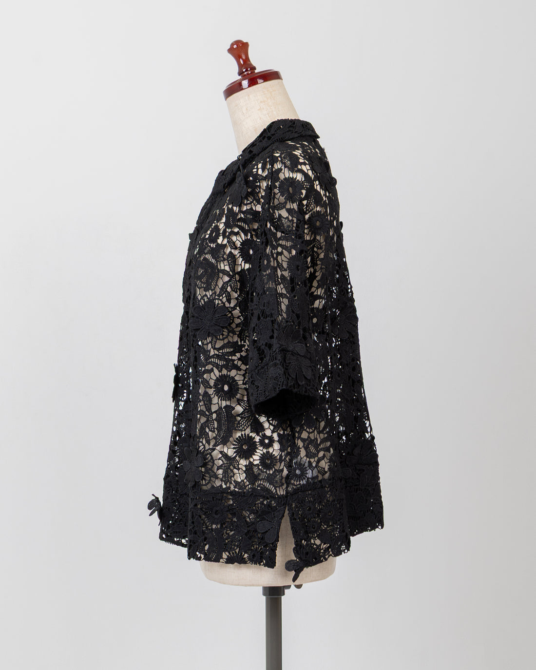 LACE SKIPPER S/S P/O - BLACK