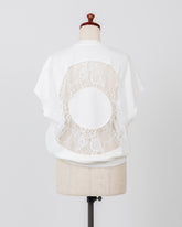 LAYAS - レイヤーズ TOPS BACK LACE N/S P/O - WHITE