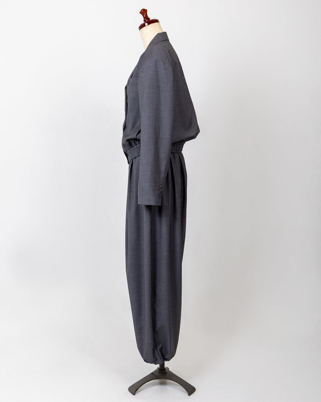 DRESS BLOUSON JACKET - GRAY