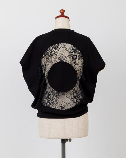 LAYAS - レイヤーズ TOPS BACK LACE N/S P/O - BLACK