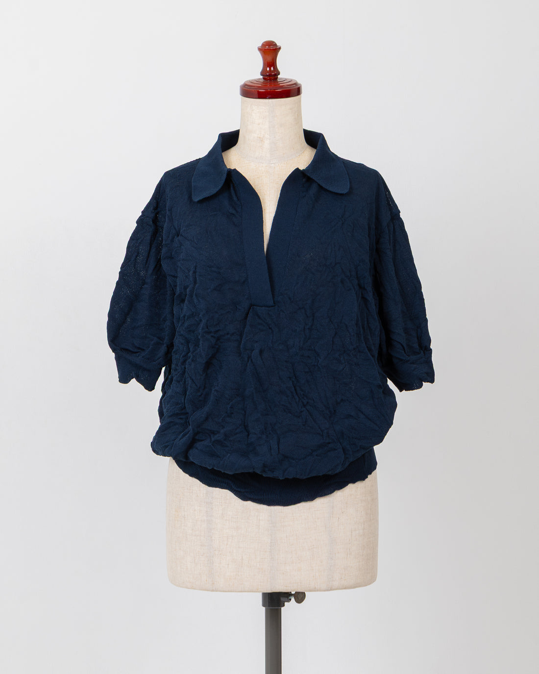 SIWA POLO KNIT - NAVY