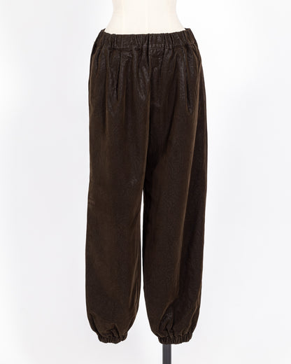 株式会社EUREKA BOTTOMS SUEDE PANT - BROWN