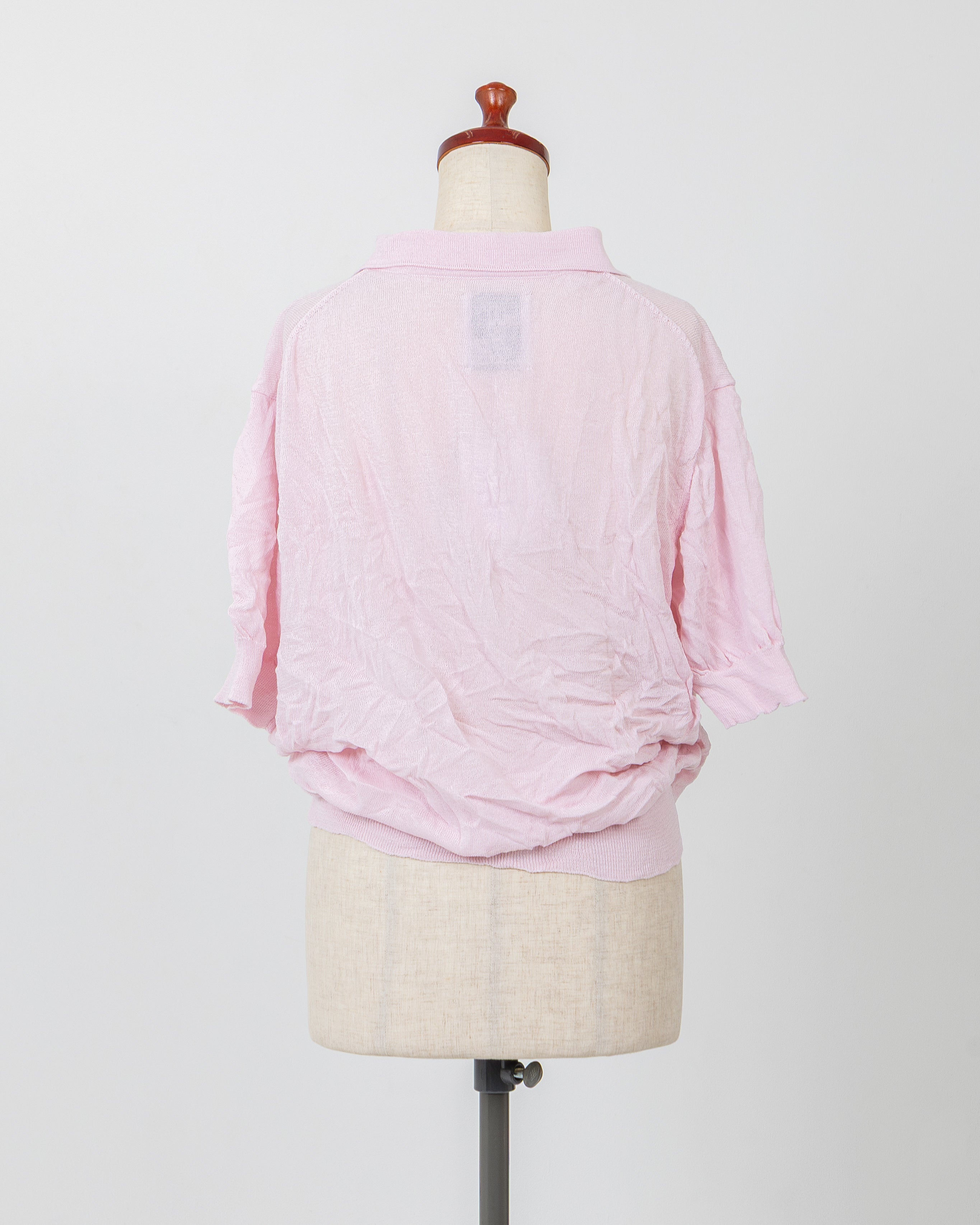 LAYAS - レイヤーズ TOPS SIWA POLO KNIT - PINK