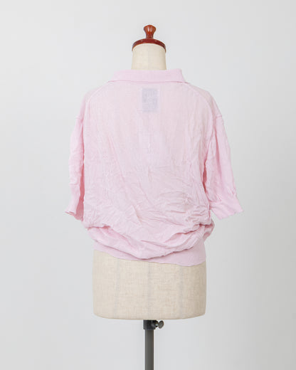 LAYAS - レイヤーズ TOPS SIWA POLO KNIT - PINK