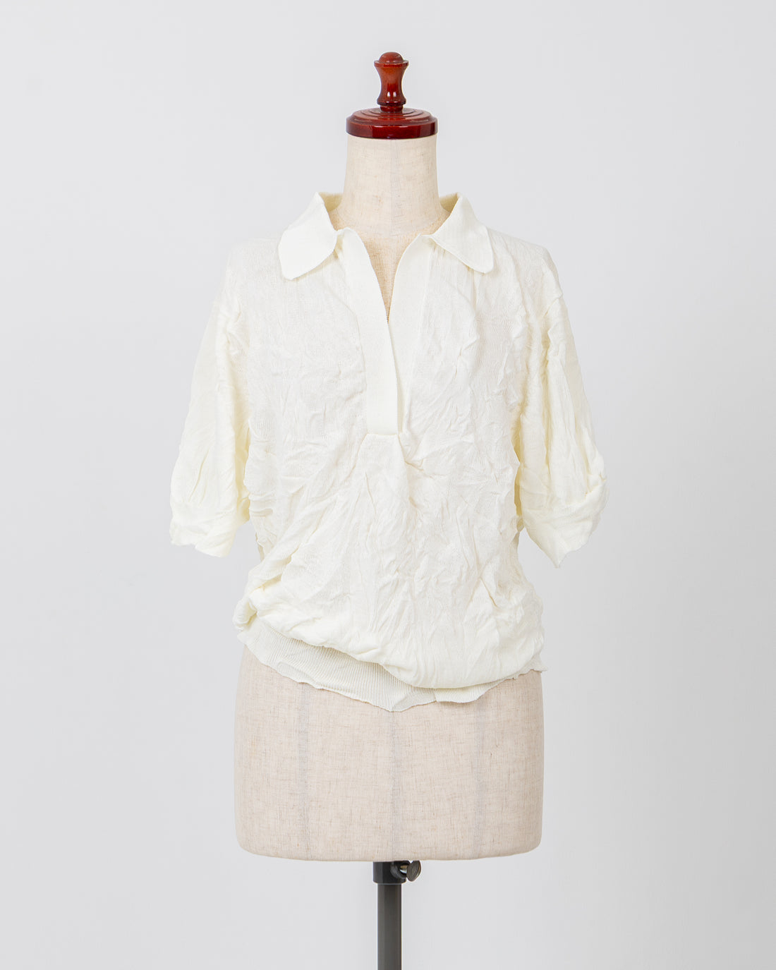 SIWA POLO KNIT - WHITE