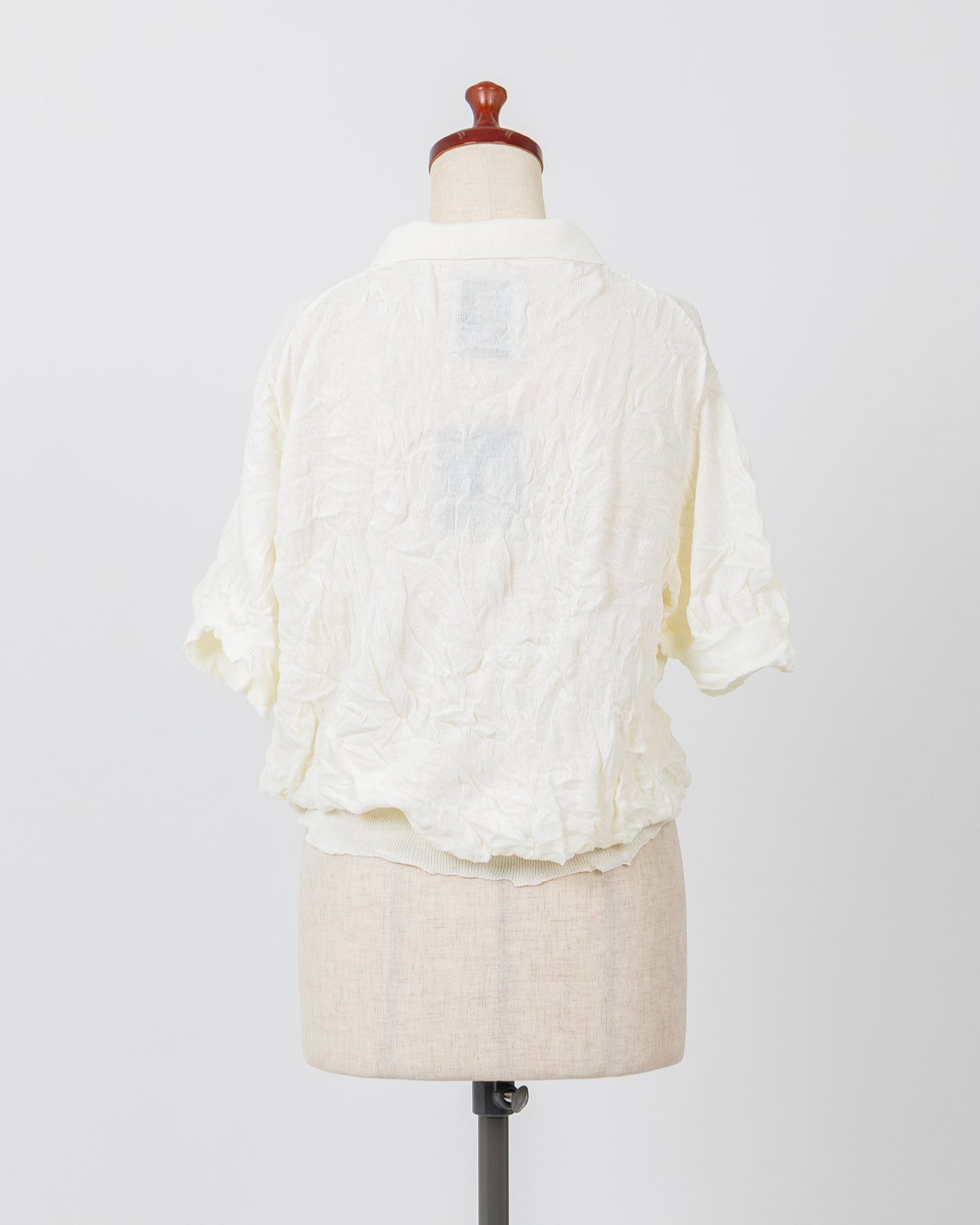 LAYAS - レイヤーズ TOPS SIWA POLO KNIT - WHITE
