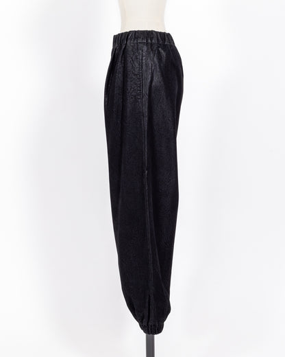 株式会社EUREKA BOTTOMS SUEDE PANT - BLACK